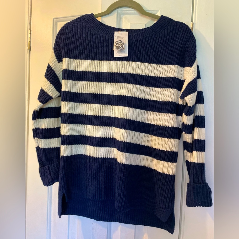 Knit Nautical sweater - sz Small